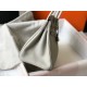 Hermes Birkin 30cm Bag In Pearl Gray Clemence Leather