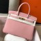 Hermes Birkin 30cm Bag In Pink Clemence Leather