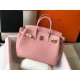 Hermes Birkin 30cm Bag In Pink Clemence Leather