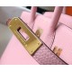 Hermes Birkin 30cm Bag In Pink Clemence Leather