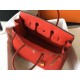 Hermes Birkin 30cm Bag In Red Clemence Leather