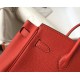 Hermes Birkin 30cm Bag In Red Clemence Leather