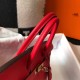 Hermes Birkin 30cm Bag In Red Clemence Leather