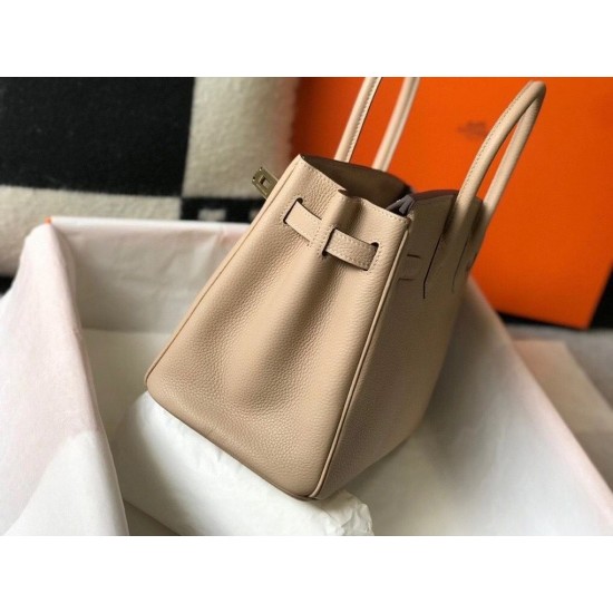 Hermes Birkin 30cm Bag In Trench Clemence Leather