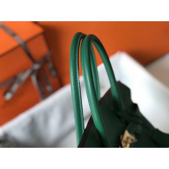 Hermes Birkin 30cm Bag In Vert Vertigo Clemence Leather