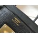 Hermes Birkin 35cm Bag In Black Clemence Leather