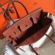 Hermes Birkin 35cm Bag In Canvas Brown Leather