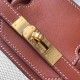 Hermes Birkin 35cm Bag In Canvas Brown Leather