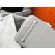 Hermes Birkin 35cm Bag In Pearl Grey Clemence Leather