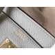 Hermes Birkin 35cm Bag In Pearl Grey Clemence Leather