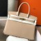 Hermes Birkin 35cm Bag In Trench Clemence Leather