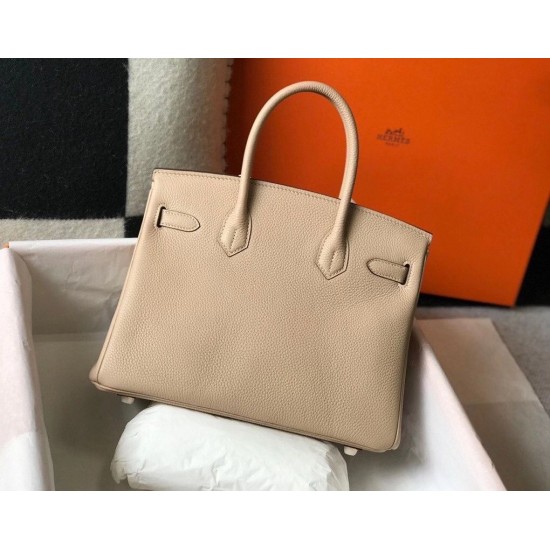 Hermes Birkin 35cm Bag In Trench Clemence Leather