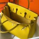 Hermes Birkin 35cm Bag In Yellow Clemence Leather