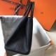 Hermes Garden Party 30 Bag In Black Clemence Leather