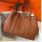 Hermes Garden Party 30 Bag In Gold Clemence Leather