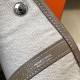 Hermes Garden Party 30 Bag In Grey Clemence Leather