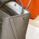 Hermes Garden Party 30 Bag In Grey Clemence Leather