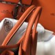 Hermes Garden Party 30 Bag In Orange Clemence Leather