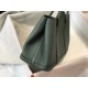 Hermes Garden Party 30 Bag In Vert Amande Clemence Leather