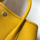 Hermes Garden Party 30 Bag In Yellow Clemence Leather