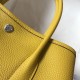 Hermes Garden Party 36 Bag In Yellow Clemence Leather