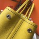 Hermes Garden Party 36 Bag In Yellow Clemence Leather