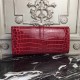 Hermes Jige Elan 29 Clutch In Dark Red Crocodile Leather