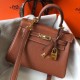 Hermes Mini Kelly 20cm Bag In Gold Clemence Leather