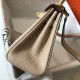 Hermes Mini Kelly 20cm Bag In Trench Clemence Leather