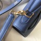 Hermes Kelly 25cm Sellier Bag In Agate Blue Epsom Leather