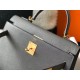 Hermes Kelly 25cm Sellier Bag In Ardoise Epsom Leather