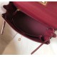 Hermes Kelly 25cm Sellier Bag In Bordeaux Epsom Leather