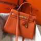 Hermes Kelly 25cm Sellier Bag In Orange Epsom Leather