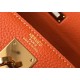 Hermes Kelly 25cm Sellier Bag In Orange Epsom Leather