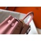 Hermes Kelly 25cm Sellier Bag In Pink Epsom Leather