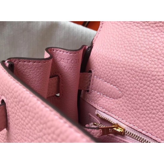 Hermes Kelly 25cm Sellier Bag In Pink Epsom Leather