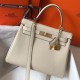 Hermes Kelly 28cm Sellier Bag In Beton Leather