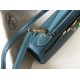 Hermes Kelly 28cm Sellier Bag In Blue Jean Epsom Leather