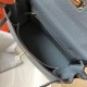 Hermes Kelly 28cm Sellier Bag In Blue Lin Epsom Leather