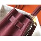 Hermes Kelly 28cm Sellier Bag In Bordeaxu Epsom Leather