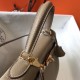 Hermes Kelly 28cm Sellier Bag In Gris Tourterelle Epsom Leather