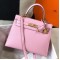 Hermes Kelly 28cm Sellier Bag In Mauve Epsom Leather