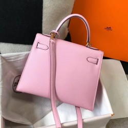 Hermes Kelly 28cm Sellier Bag In Mauve Epsom Leather