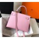 Hermes Kelly 28cm Sellier Bag In Mauve Epsom Leather