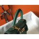 Hermes Kelly 28cm Sellier Bag In Vert Vertigo Epsom Leather