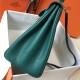 Hermes Kelly 32cm Sellier Bag In Malachite Epsom Leather