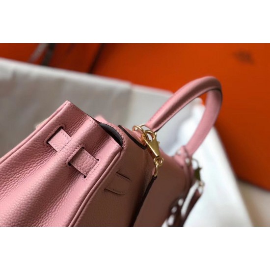 Hermes Kelly 32cm Sellier Bag In Pink Epsom Leather