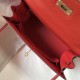 Hermes Kelly 32cm Sellier Bag In Red Epsom Leather