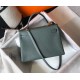 Hermes Kelly 32cm Sellier Bag In Vert Amande Epsom Leather