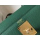 Hermes Kelly 32cm Sellier Bag In Vert Vertigo Epsom Leather